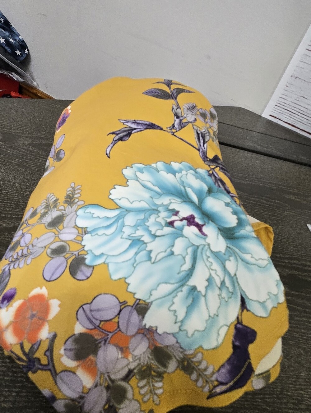 ModCloth Ikebana for All Floral A-Line Skirt Mustard Yellow XL - Picture 16 of 16